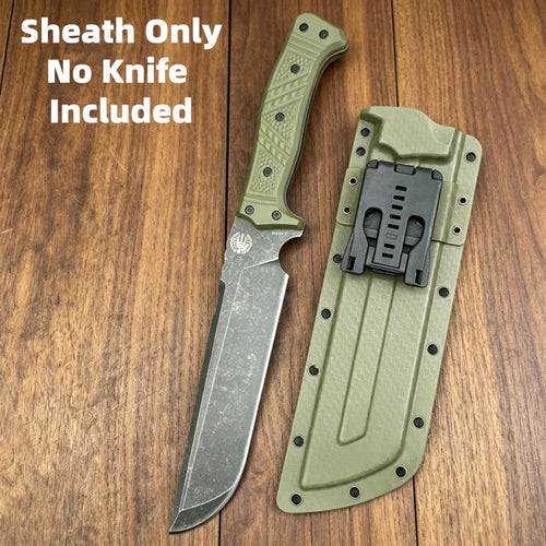 Olive Green Hard Kydex Knife Sheath With Waist Belt Clip Portable Tool