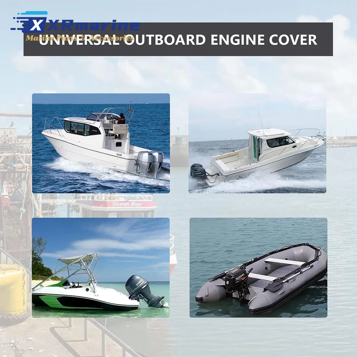 Outboard Motor Cover for Mercury Yamaha Honda Suzuki Tohatsu Johnson