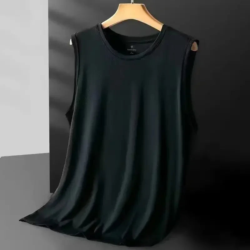Men's Ice Silk Mesh Vest Lightweight Sports Summer Wear Sleeveless