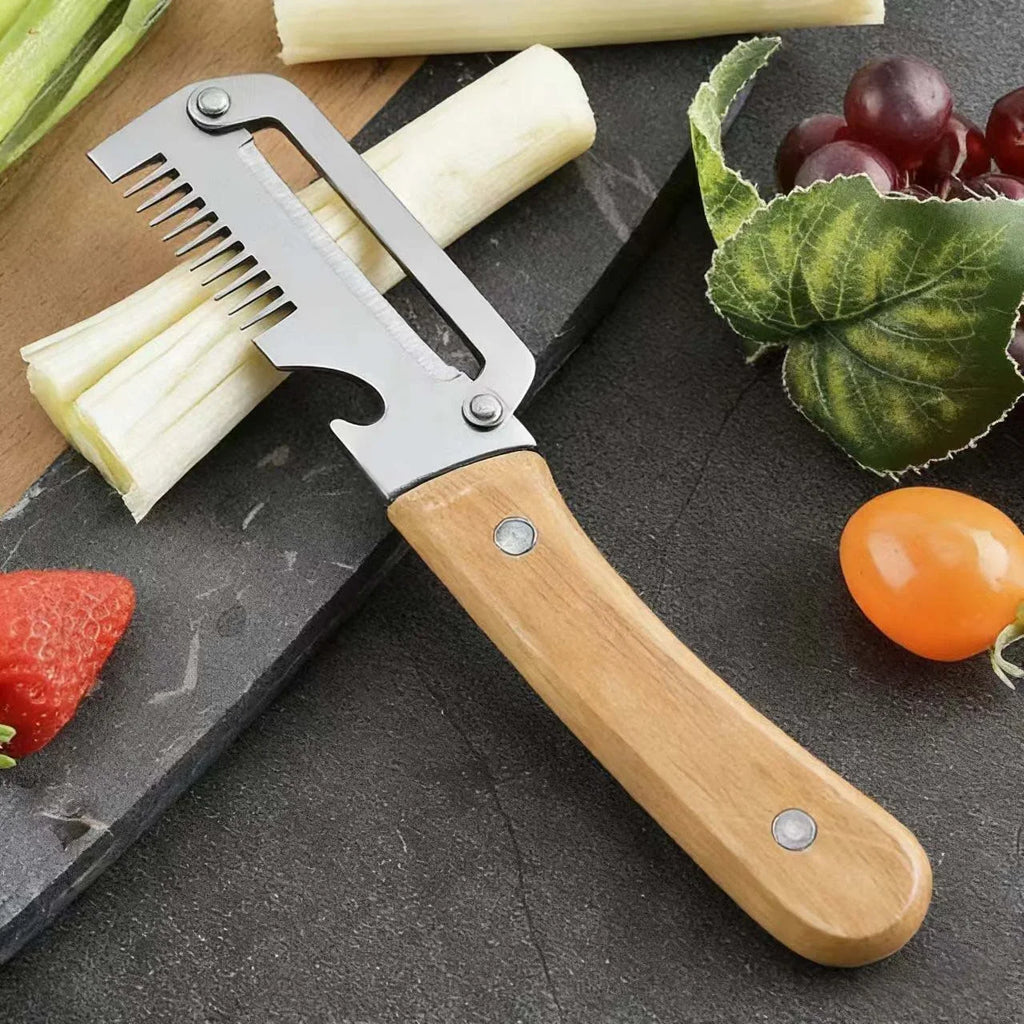 2026 New Paring Knife Ergonomic Wood Handle Knife Stainless Steel