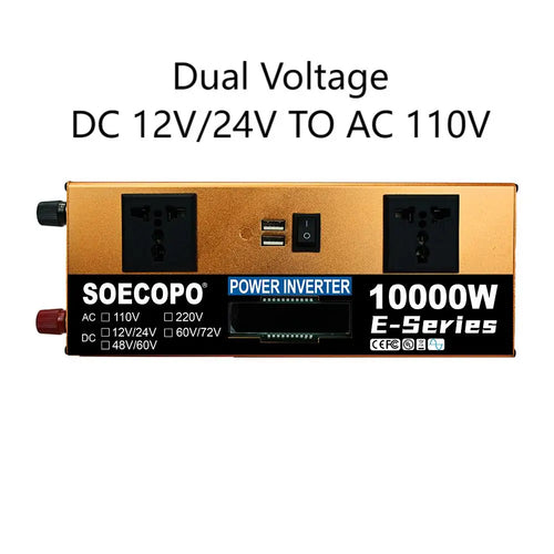 10000W Solar System Complete Kit Dual12V/24V To 110V/220V100A