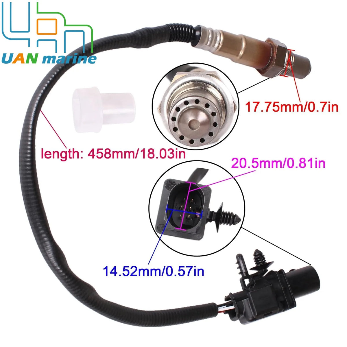 8M0142695 8M0095468 O2 Oxygen Sensor for Mercury Outboard Motor 175HP