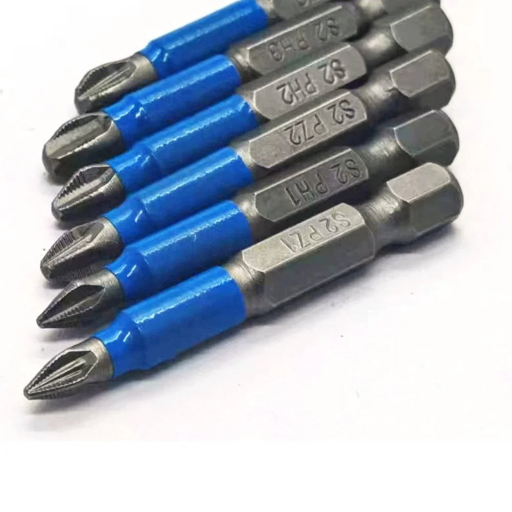 6PCS Anti Skid Electric Screwdriver Tool Set Hexagonal Handle Drill