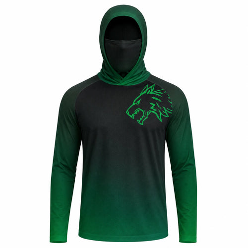 Camisa de Pesca con Capucha de Manga Larga para Hombre, Protección UV
