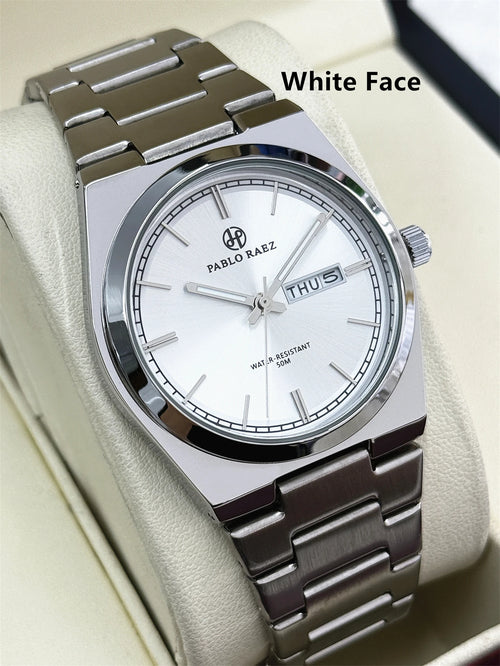 PABLO RAEZ Luxury Quartz Man Wristwatch Men Watches Waterproof