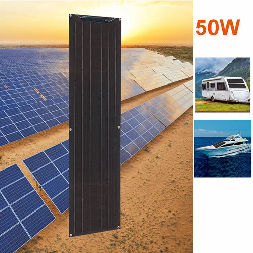Flexible Solar Panel 100W 50W 12V Battery Charger Photovoltaic Panel