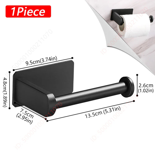 1~2PCS Toilet Paper Rack Bathroom Paper Towel Holder Adhesive