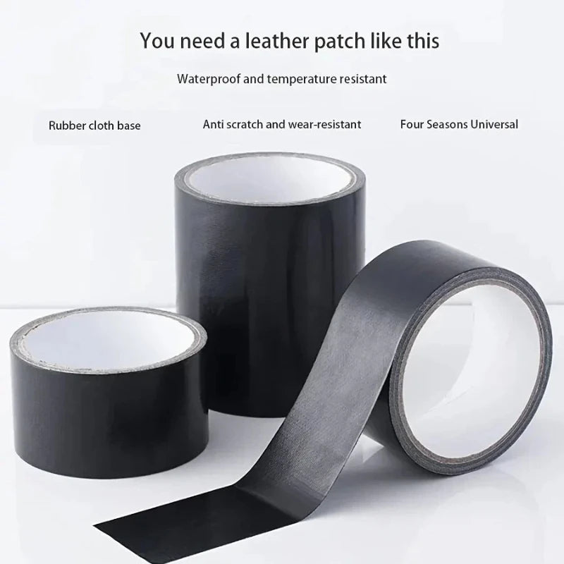 Black Leather Repair Tape Cloth Base Tape High Adhesion Electric