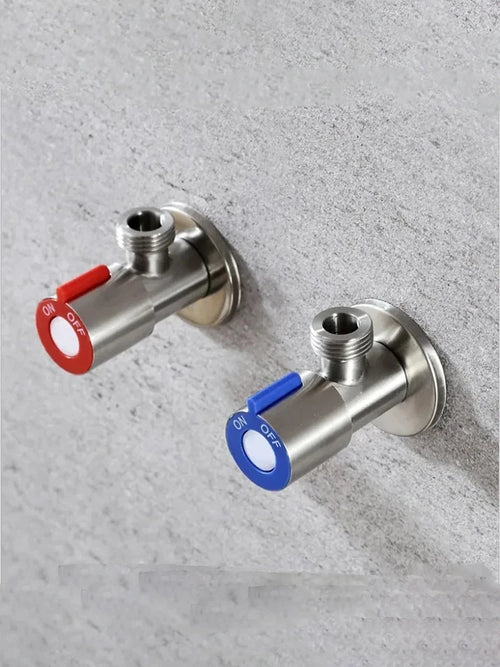 Stainless Steel Hot Cold Inlet Valve Toilet Filling Angle Valves Sink