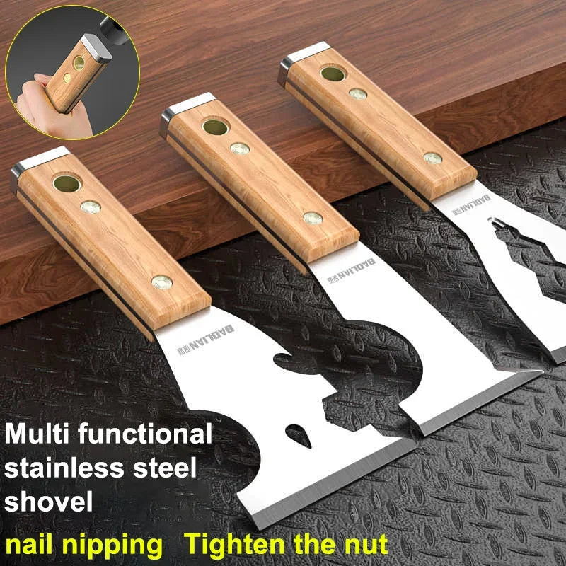 Stainless Steel Painter Scraper Cleaning Shovel Hammerhead Nail