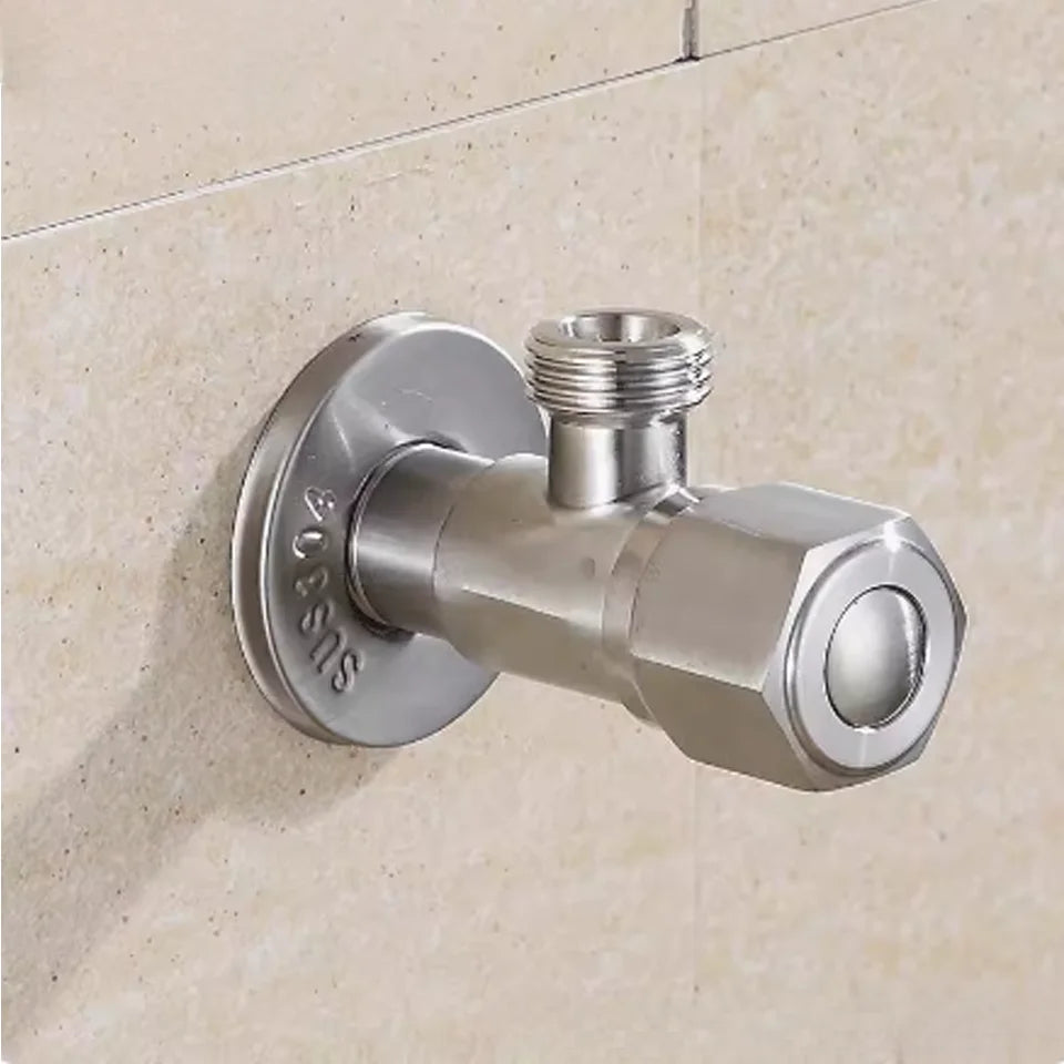 Stainless Steel Hot Cold Inlet Valve Toilet Filling Angle Valves Sink