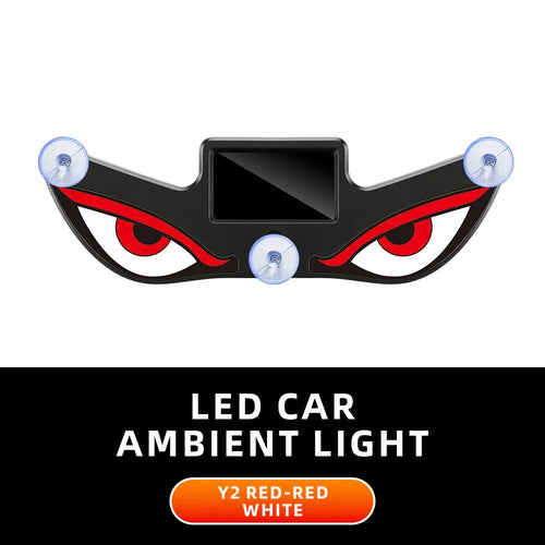 Solar Powered Car Neon Light Wireless Cool DEMON EYE Led Ambient Light