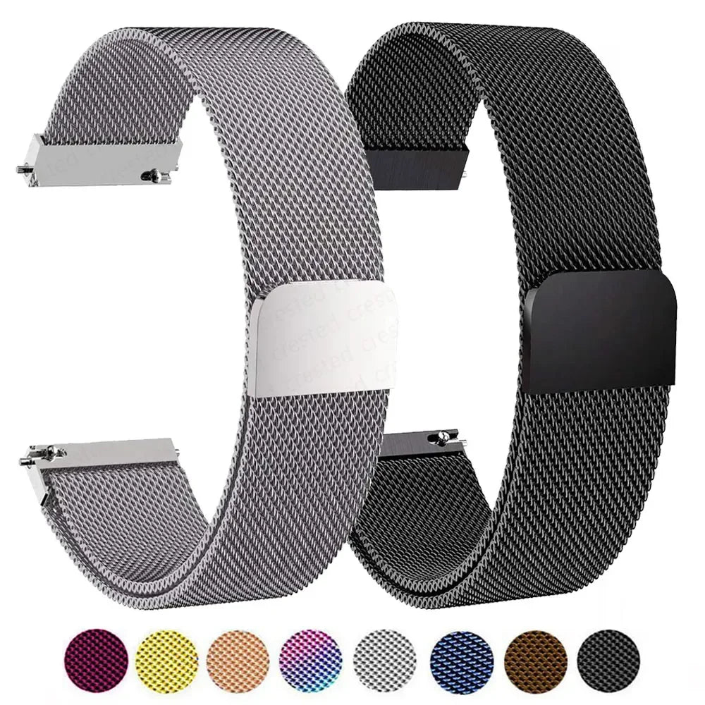 Stainless Steel Milanese Strap Return Magnetic Bracelet 18mm/20mm/22mm