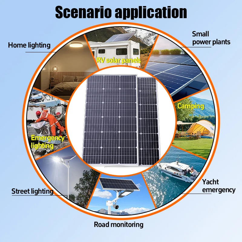 3000W Ultra High Power Solar Panel 12V-24V Efficient Charging for
