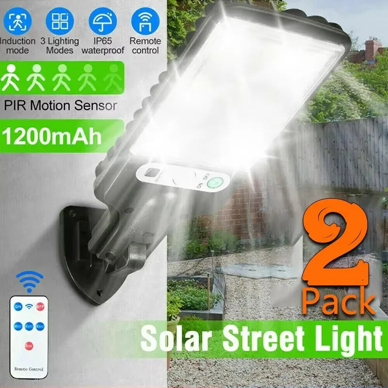 Outdoor Solar Garden Lights with Human Body Motion Sensor 3 Modes