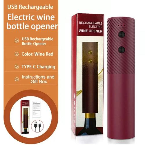 Electric Wine Bottle Opener Automatic Red Wine Corkscrew Rechargeable