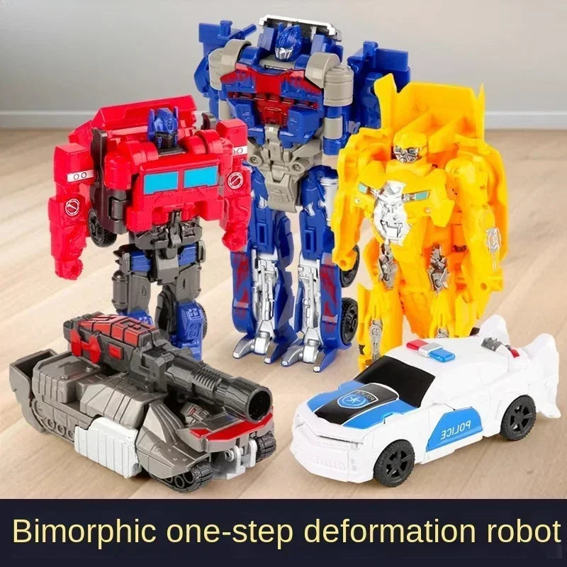 Transformation Car Anime Robot Model One Step Deformation Robot Toy
