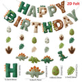 2D Felt Green Cute Dinosaur Theme Banner Hanging Garland Party for