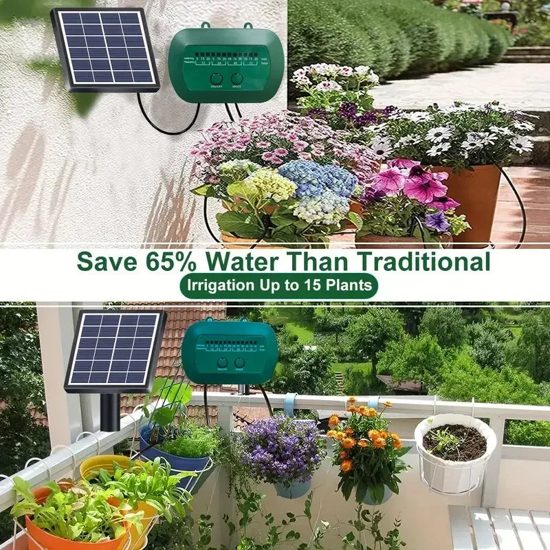 Solar Intelligent Irrigation Kit 6V 2W with Built-in 1800mAh Battery