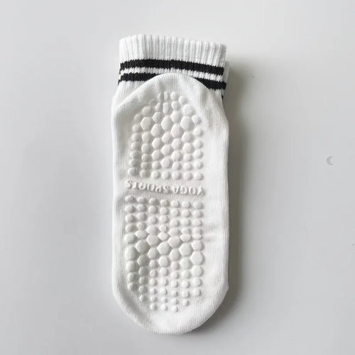 1/5 Pair Women's Silicone Anti Slip Pilates Yoga Socks Sweat Absorbing