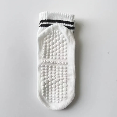 1/5 Pair Women's Silicone Anti Slip Pilates Yoga Socks Sweat Absorbing