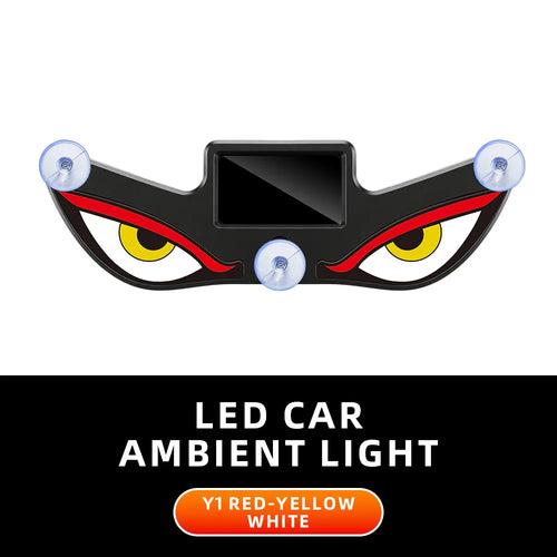 Solar Powered Car Neon Light Wireless Cool DEMON EYE Led Ambient Light