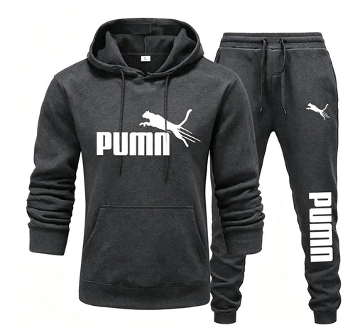 2026 New Autumn and Winter Men's Pullover Hoodie and Pants Two-Piece