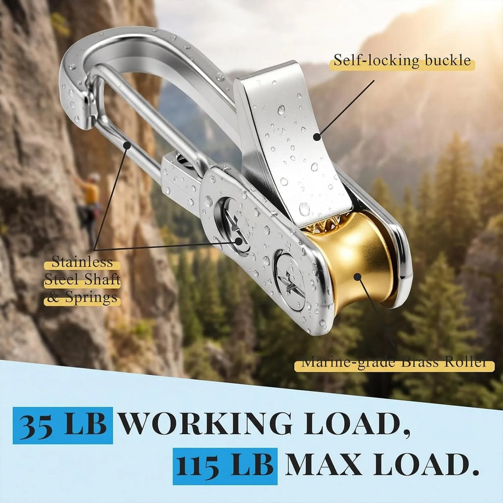 Rope Tying Tool And Tensioner with Roller Tensioner, Heavy-Duty