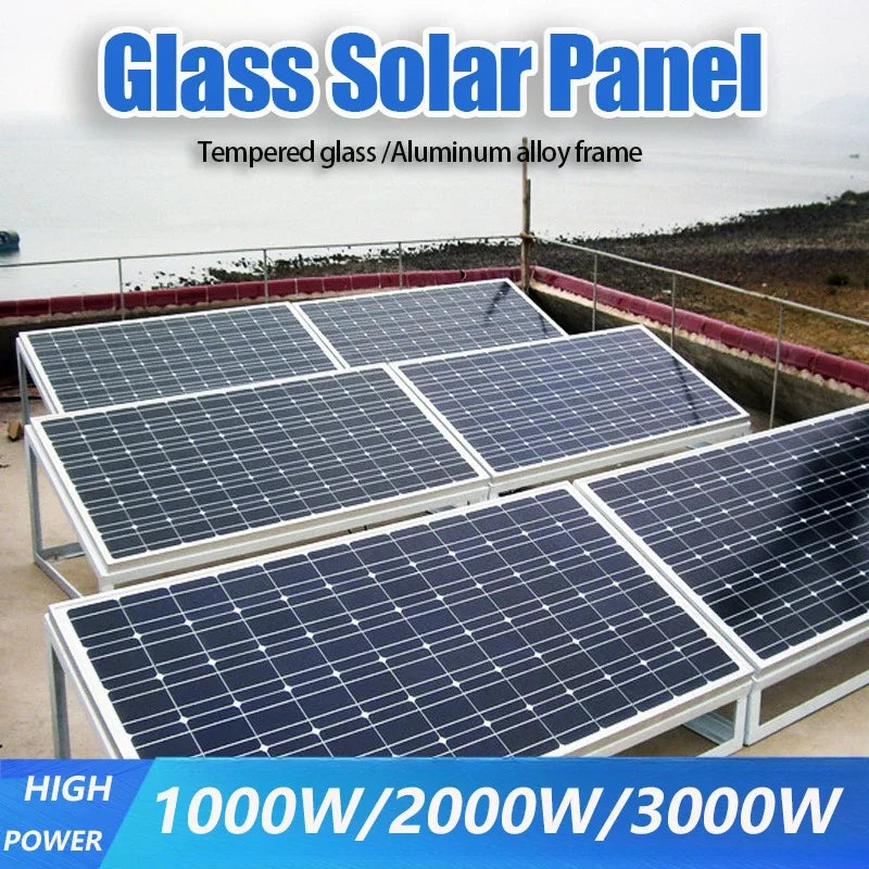 3000W Ultra High Power Solar Panel 12V-24V Efficient Charging for
