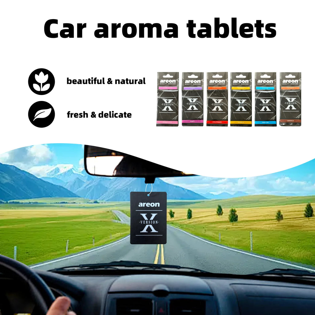 Our High-Quality [Shape X] car air fresheners, which can be used as