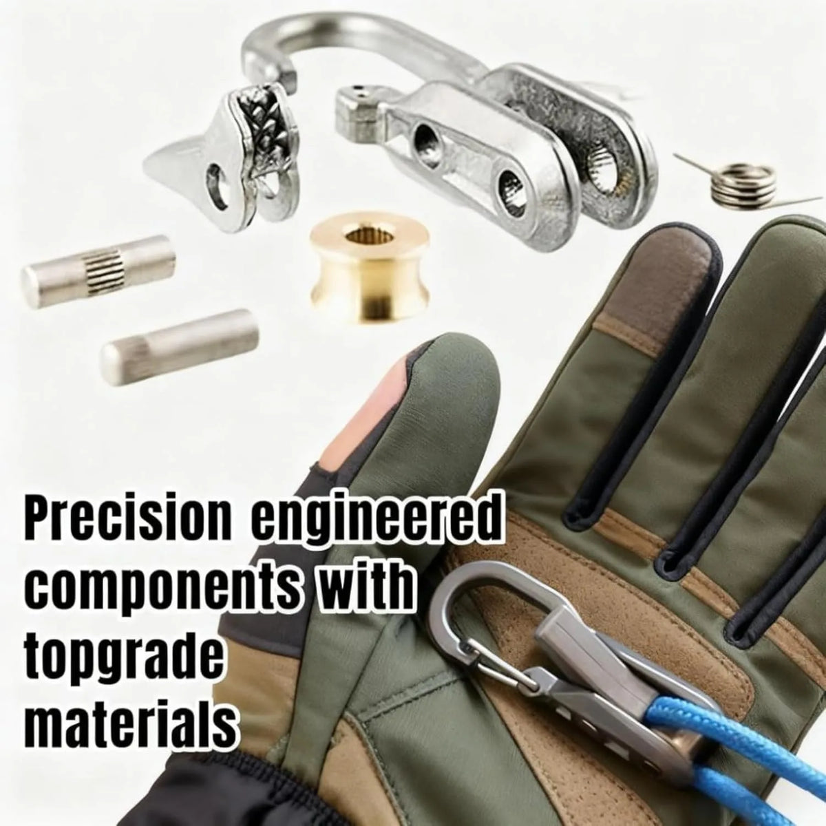 Rope Tying Tool And Tensioner with Roller Tensioner, Heavy-Duty