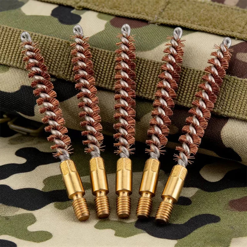5Pcs .22cal Phosphor Bristle Bronze Bore Gun Cleaning Brush for .22