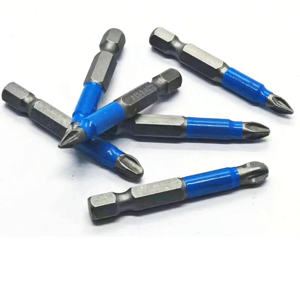 6PCS Anti Skid Electric Screwdriver Tool Set Hexagonal Handle Drill