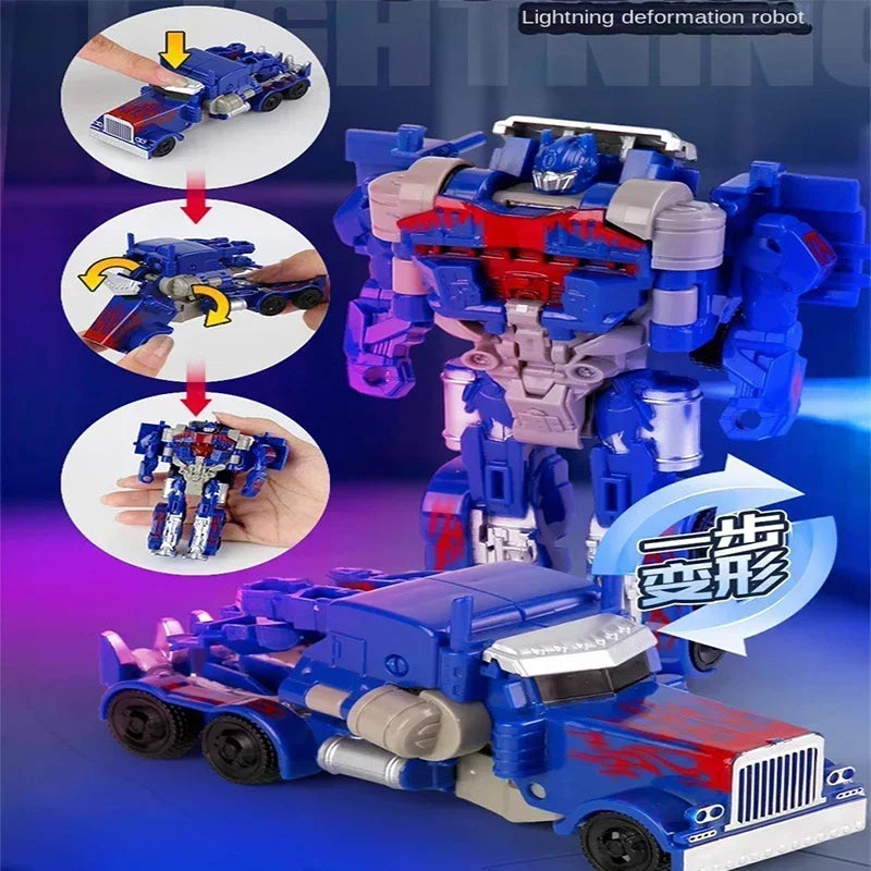 Transformation Car Anime Robot Model One Step Deformation Robot Toy
