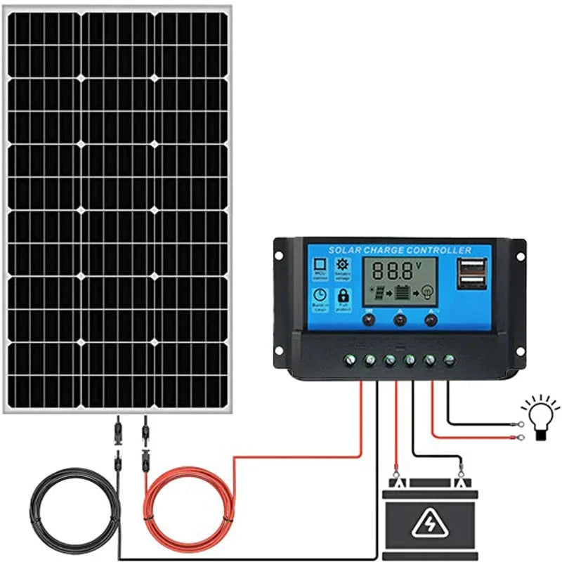 3000W Ultra High Power Solar Panel 12V-24V Efficient Charging for
