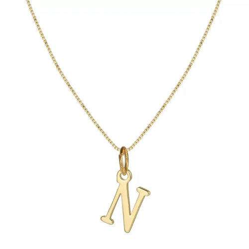 A-Z Initial Necklace 18K Gold Plated Necklace Cute Letter Stainless