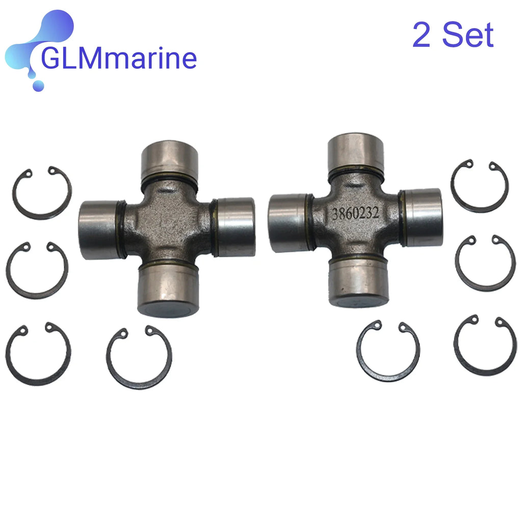 2 Set U-Joint Cross Kit OEM Replacement 3860232 for Volvo Penta 854619