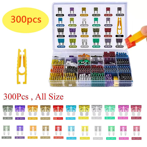100pcs Standard Car Fuses 2A 3A 5A 7.5A 10A 15A 20A 25A 30A 35A Free