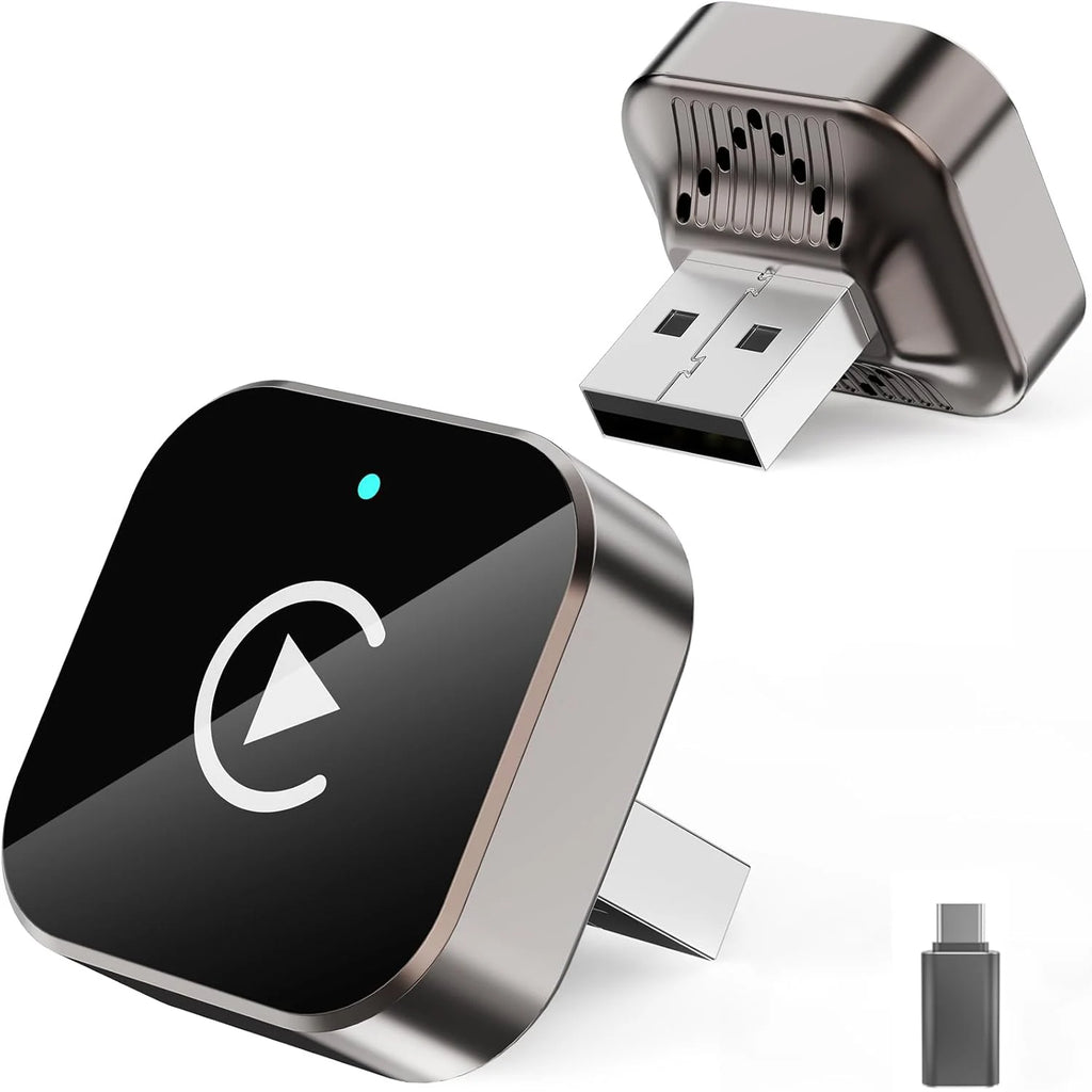 (2026 Upgraded) Wireless CarPlay Adapter for Apple iPhone＆Android,