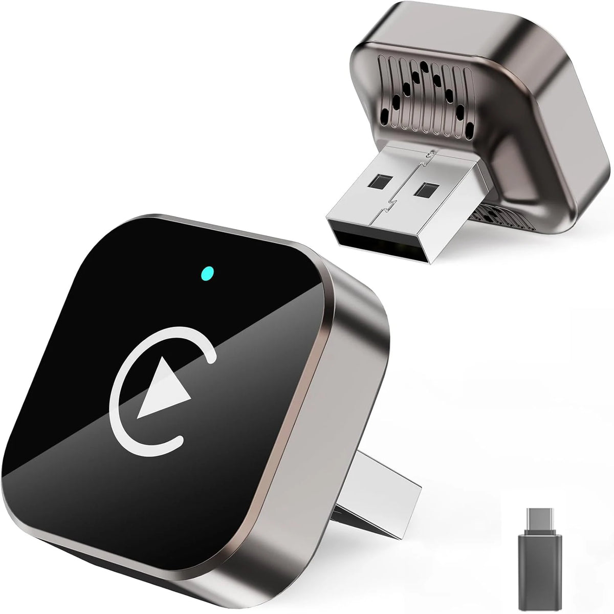 (2026 Upgraded) Wireless CarPlay Adapter for Apple iPhone＆Android,