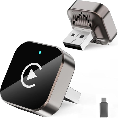(2026 Upgraded) Wireless CarPlay Adapter for Apple iPhone＆Android,