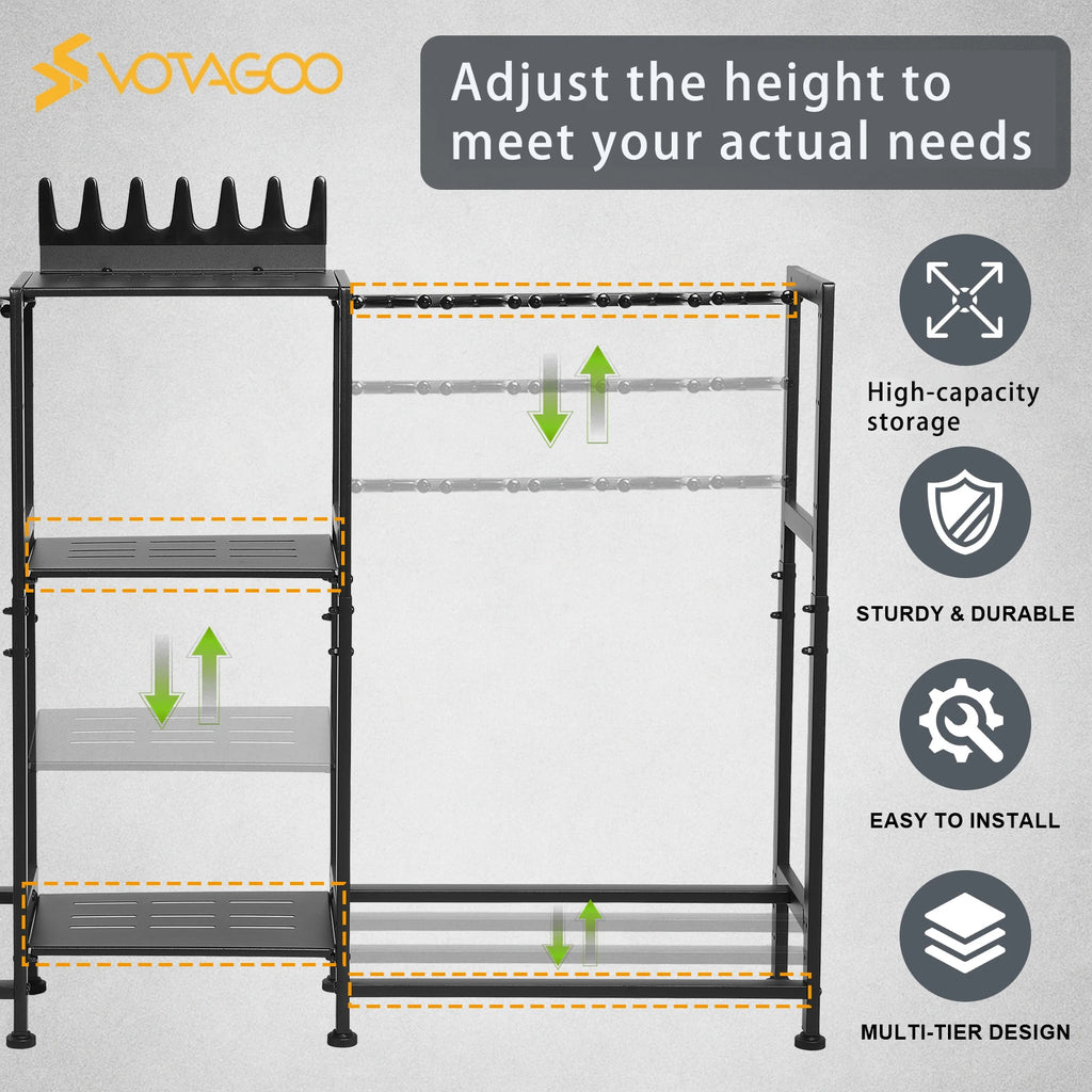 VOTAGOO Easy-to-Install Multifunctional Vertical Gun Rack, Wall Mount