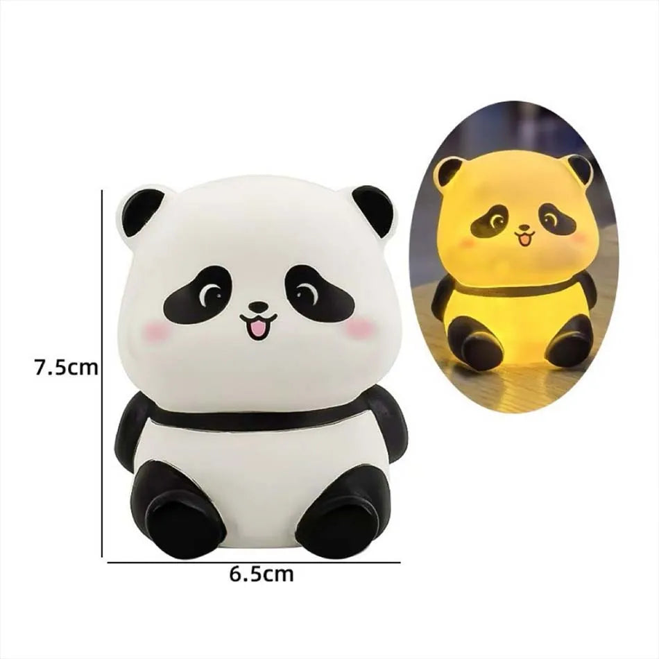 New Panda LED Night Light Living Room Cute Panda Plastic Lamp Bedside