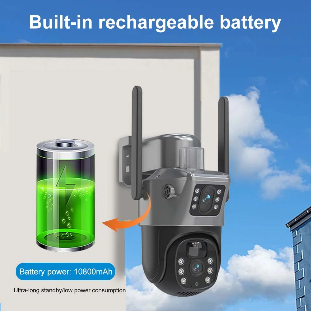 8MP 4K WiFi Solar Camera Outdoor Wireless CCTV Surveillance Camera
