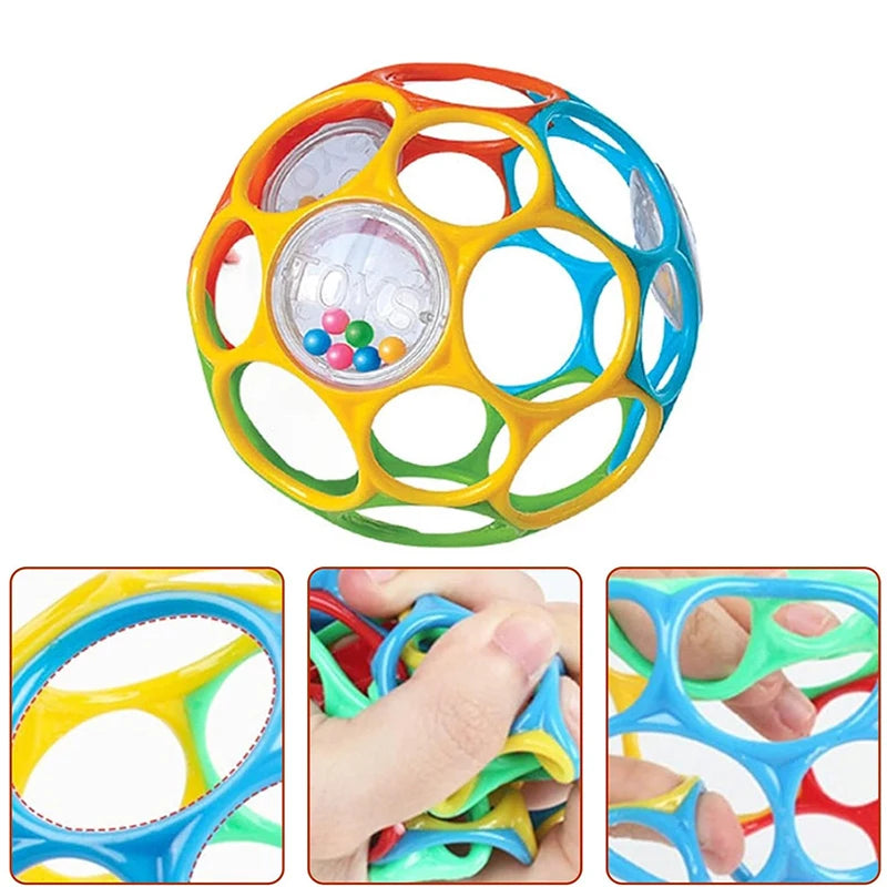 Soft Baby Grasping Ball Rattles with Bell Ball Early Education