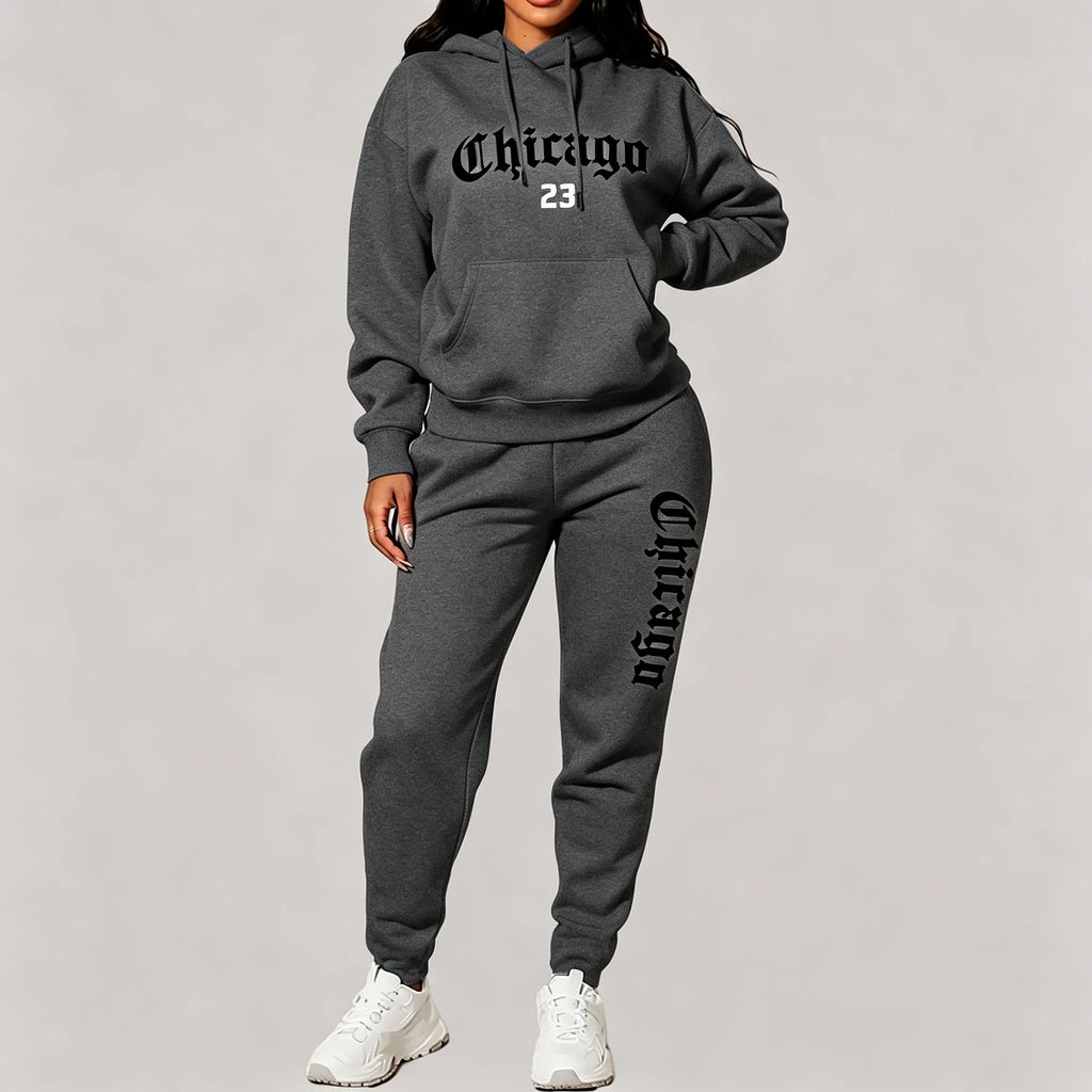 Women's Sets Hoodies Pants 2 Piece Outfits Aesthetic Sportswear