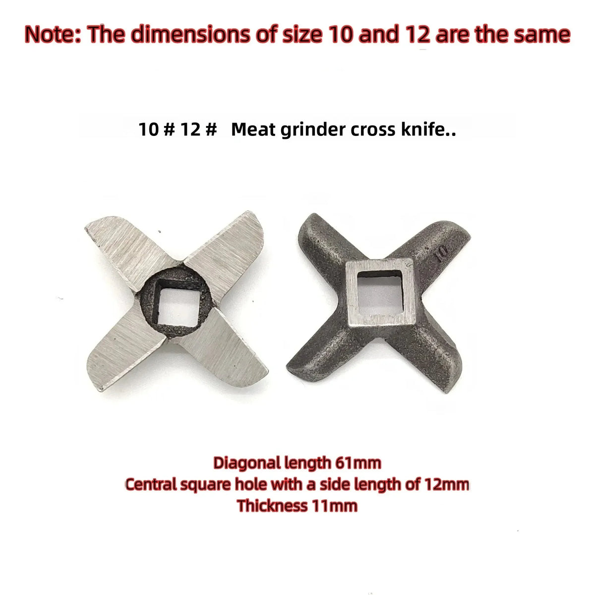 Meat Grinder Cross Blade, 5 # 10 # 12 # 22 # 32 # 32 # 42 # Universal