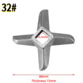 Meat Grinder Cross Blade, 5 # 10 # 12 # 22 # 32 # 32 # 42 # Universal