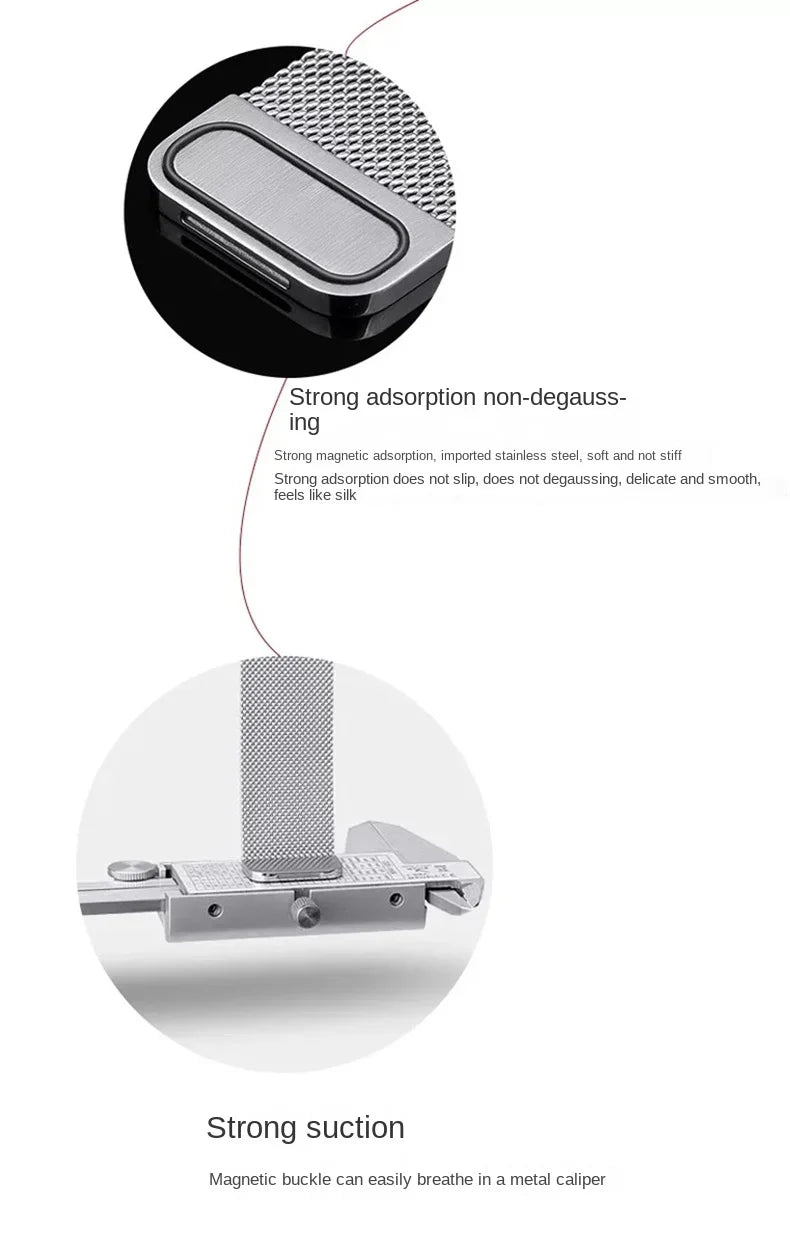 Stainless Steel Milanese Strap Return Magnetic Bracelet 18mm/20mm/22mm