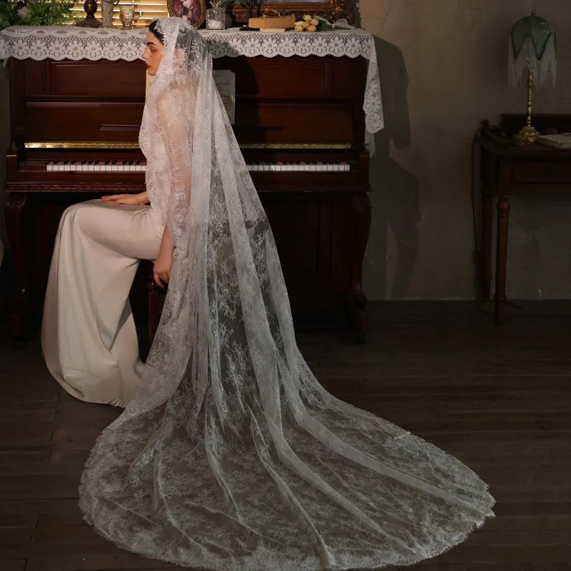 Veil Bridal Velos De Novia Largos Wedding Accessories Mariage 230M